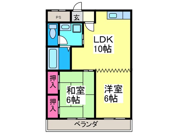 フレグランスの物件間取画像